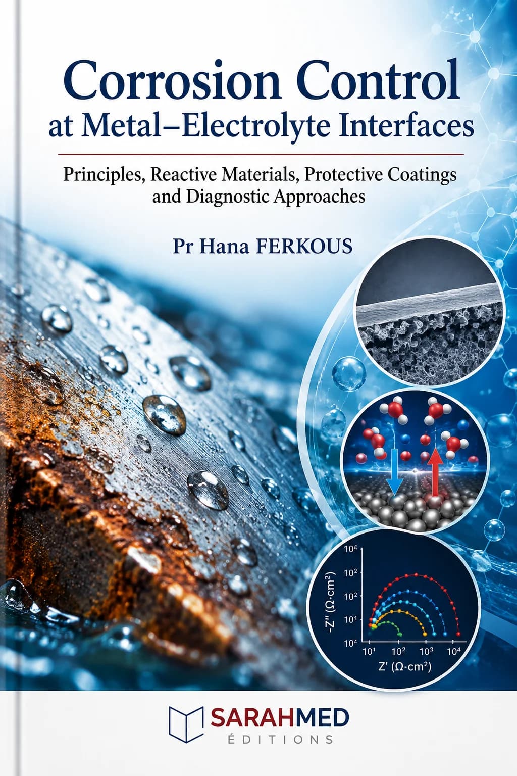 This book explores corrosion control at metal–electrolyte interfaces, from electrochemical fundamentals to practical protection strategies. It addresses passivity, localized corrosion, sacrificial cathodic protection, reactive Al-, Zn- and Mg-based materials, advanced metallic coatings, and diagnostic methods such as polarization, EIS, microscopy and spectroscopy, linking interfacial mechanisms to durability and engineering performance.