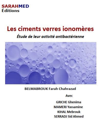 Couverture — Evaluation de l’activité antibactérienne des ciments verres ionomères